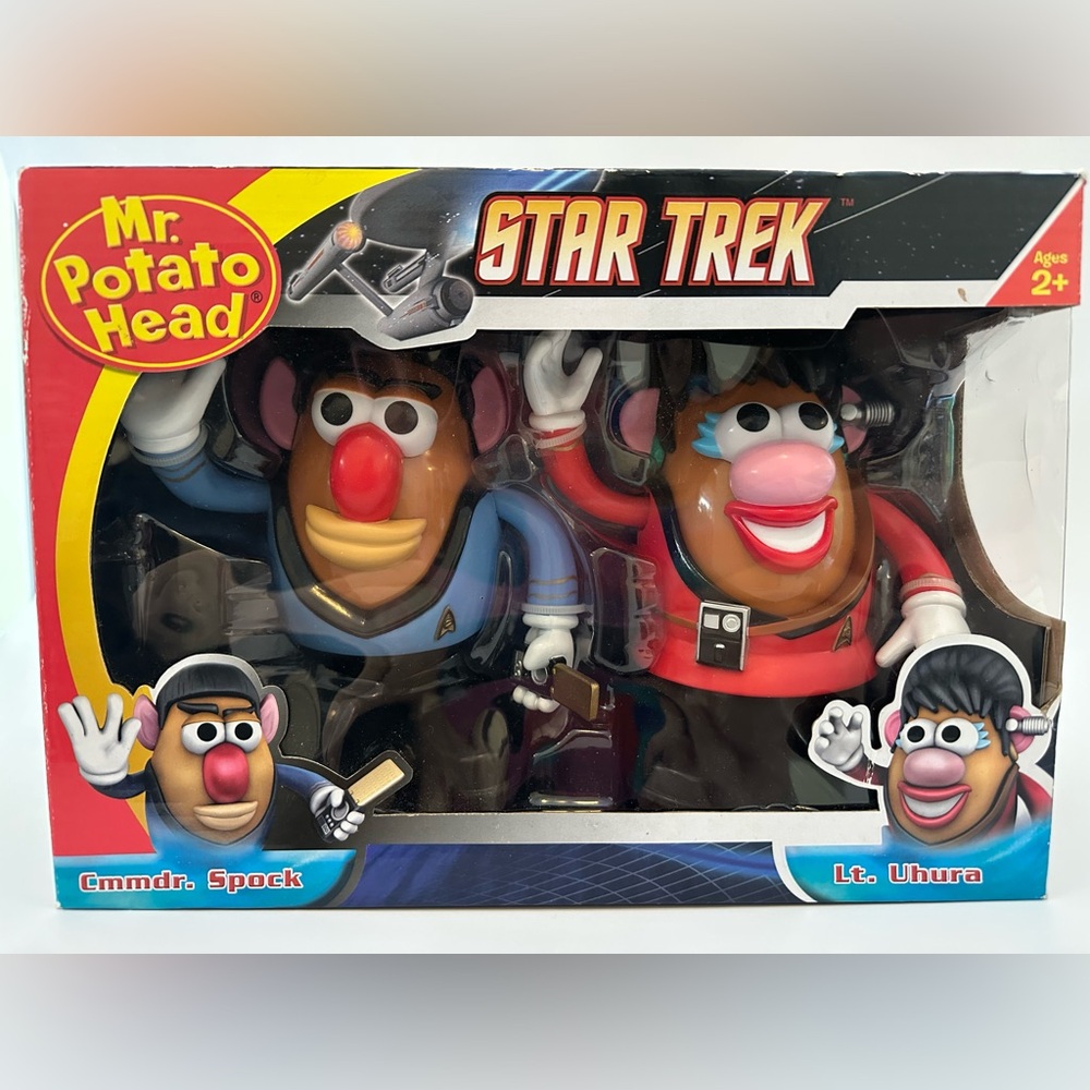 NIB Star Trek Mr. Potato Head Spock Uhura toy